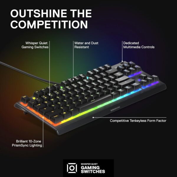 SteelSeries Apex 3 TKL RGB - Image 3