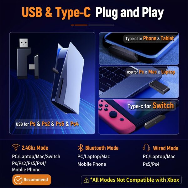 2.4GHz Wireless Gaming Headset - Image 5