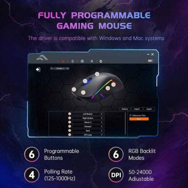 FFJ Wireless Gaming Mouse - Image 4