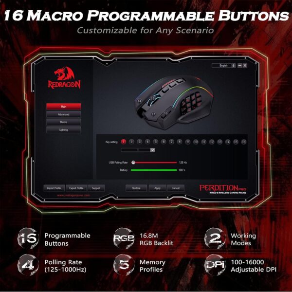 Redragon Wireless Gaming Mouse - Image 3