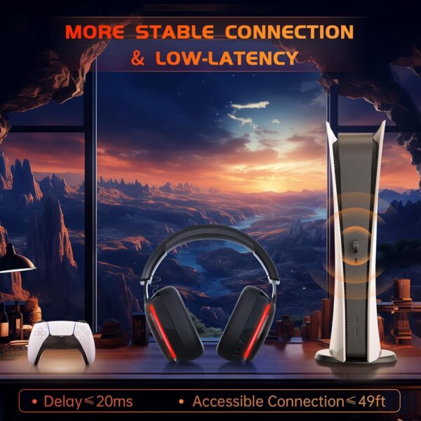 Gtheos 2.4GHz Wireless Gaming Headset - Image 2