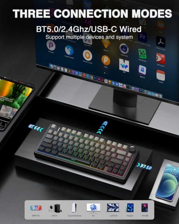AULA F75 Pro Wireless Mechanical Keyboard - Image 3