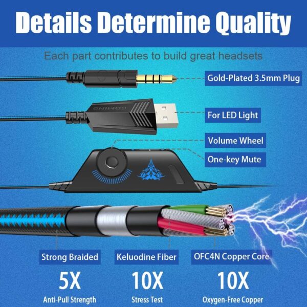 BENGOO G9000 Stereo Gaming Headset - Image 5